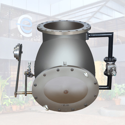Reflux valve with dashpot bypass and counter weight